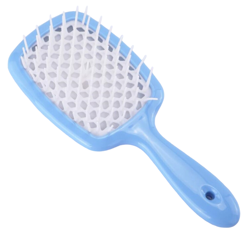 Brosse à cheveux demelante bleu